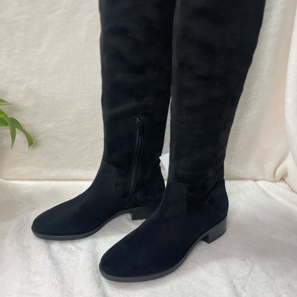 GEOX Felicity Suede Over The Knee High Black‎ Suede Boots 6.5 M, E 509 - Picture 15 of 16